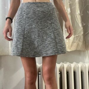 gray houndstooth skirt